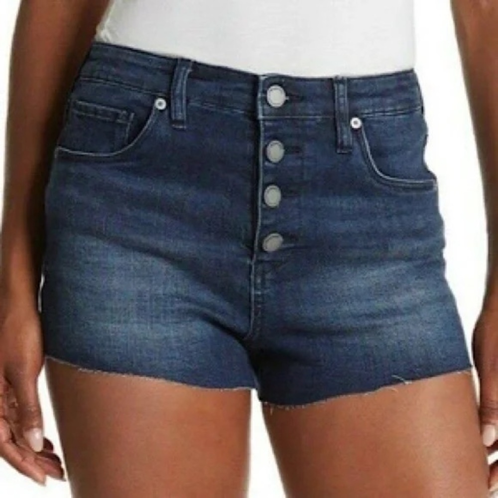 New Blank NYC The Lenox Cut Off High Rise Jeans Shorts Size 25